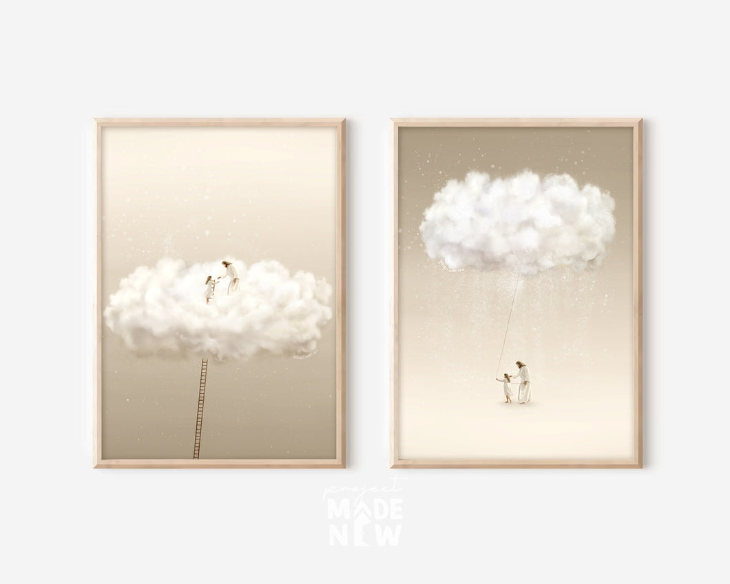 Set of 2 Heaven - Framed Print