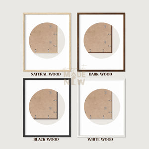 Set of 3 FRAMED PRINT (Feed the 5000 - beige)