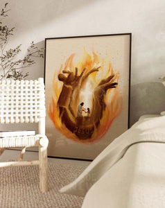 Burn - Framed Print