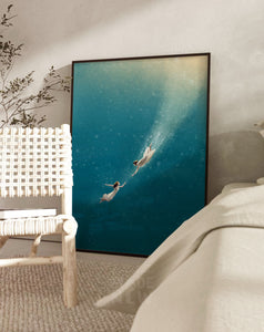 Deep Dive - Framed Print