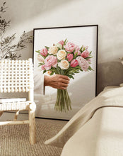 Load image into Gallery viewer, God's Bouquet (Jesus loves you) - Framed Print - Project Made New
