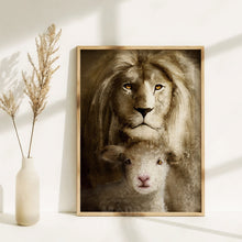 Load image into Gallery viewer, The Lion and Lamb - Framed Print
