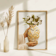 Load image into Gallery viewer, Kintsugi Vase - Framed Print - Project Made New
