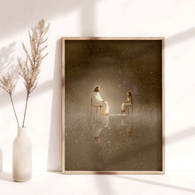 Load image into Gallery viewer, Sit in Darkness - Framed Print - Project Made New
