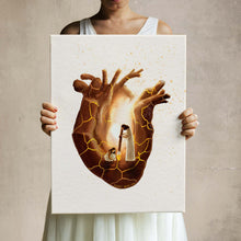 Load image into Gallery viewer, Kintsugi Heart - Canvas
