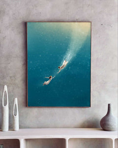 Deep Dive - Framed Print
