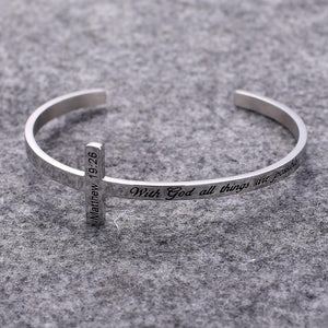 Cross Bracelet with Bible Verse - Project Made New