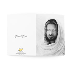 Prince of Peace (Black and White) (Isaiah 9:6) - Greeting Cards (8 pcs) - Project Made New