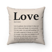 Load image into Gallery viewer, Love Definition - Pillow case - Project Made New
