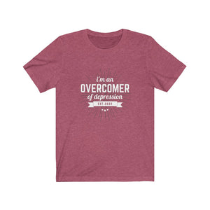 I'm An Overcomer Of Depression Unisex Shirt - Project Made New