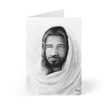 Load image into Gallery viewer, Prince of Peace (Black and White) (Isaiah 9:6) - Greeting Cards (8 pcs) - Project Made New
