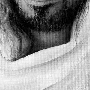 Prince of Peace (Black and White) (Isaiah 9:6) - Framed poster - Project Made New