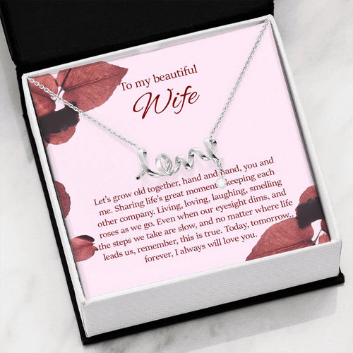 To Wife - Love Necklace - Project Made New
