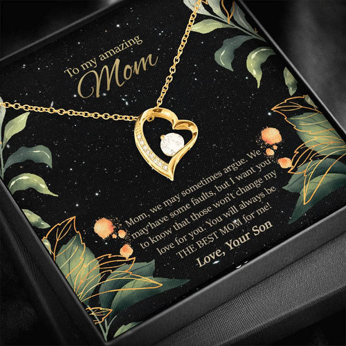 To Mom From Son - Heart Necklace - Project Made New