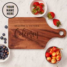 Load image into Gallery viewer, Personalized Cutting Board - Paddle - Project Made New
