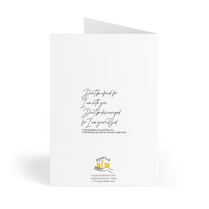 Hope (without background) (Isaiah 41:10) - Greeting Cards (8 pcs) - Project Made New