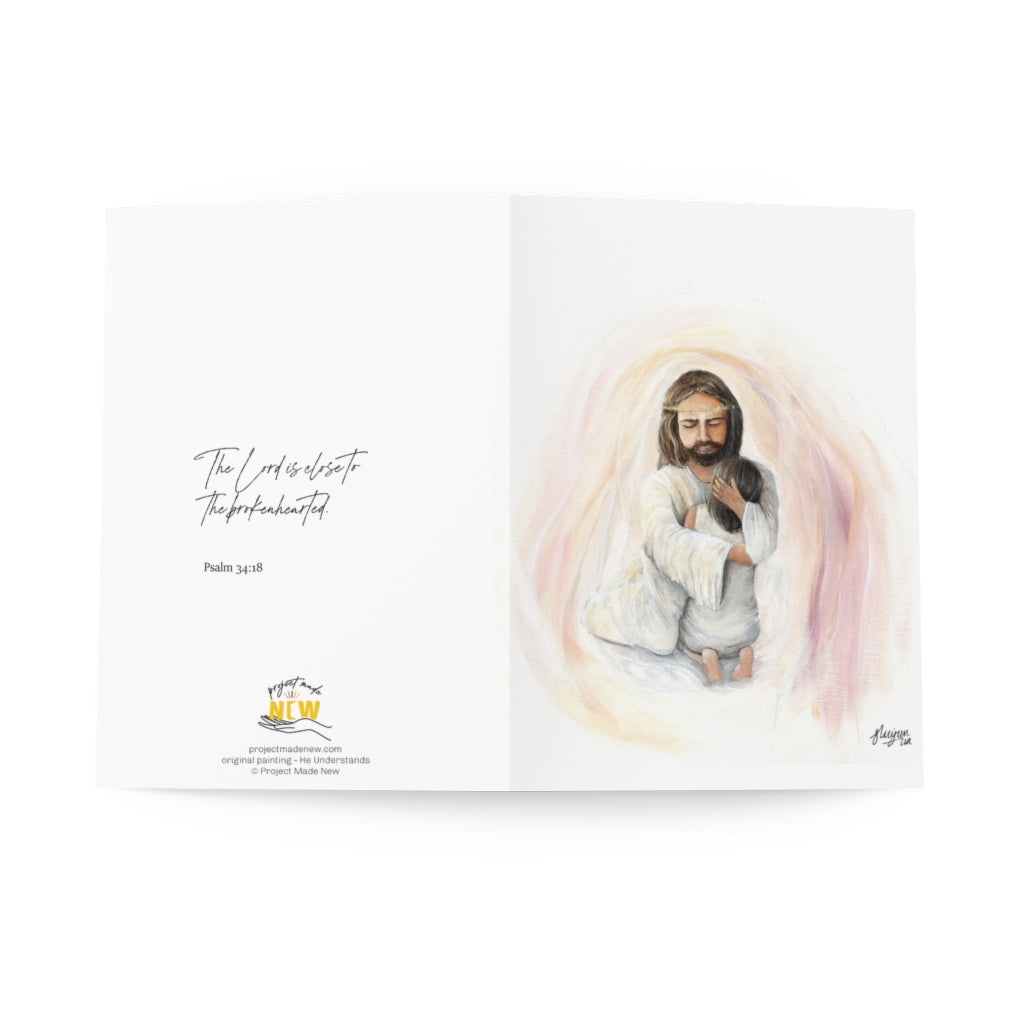 He understands (Psalm 34:18) - Greeting Cards (8 pcs) - Project Made New