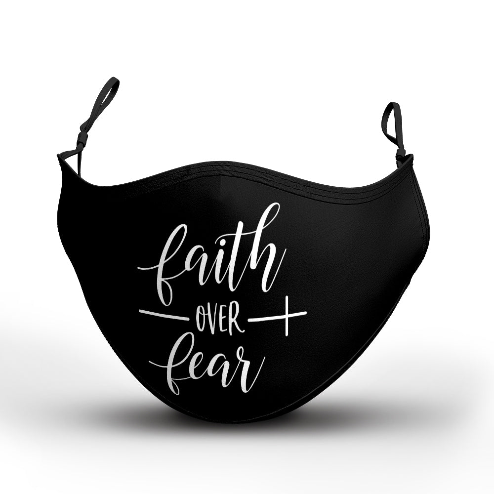 Faith Over Fear Mask With Filter Pocket