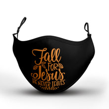 Load image into Gallery viewer, Fall for Jesus Mask With Filter Pocket
