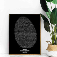 Load image into Gallery viewer, Project Made New, Customize Memorial Fingerprint Bible Verses, Sympathy Gift Christian Memorial Gift Remembrance Bereavement Condolence Keepsake Grieving gift, farewell
