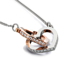 Load image into Gallery viewer, Personalized To Sis - Interlocked Hearts Necklace
