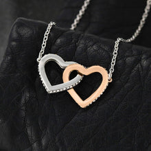 Load image into Gallery viewer, Personalized To Sis - Interlocked Hearts Necklace

