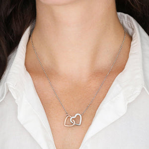 Personalized To Sis - Interlocked Hearts Necklace