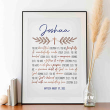 Load image into Gallery viewer, Rose Gold Cross (You are)  - Custom Poster
