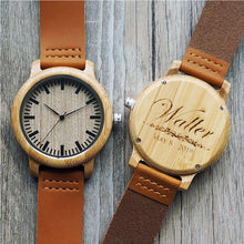 Load image into Gallery viewer, Personalized Wooden Watch - Groomsmen - Project Made New
