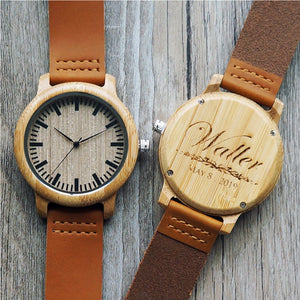 Personalized Wooden Watch - Groomsmen - Project Made New