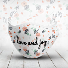 Load image into Gallery viewer, Love And Joy Mask With Filter Pocket
