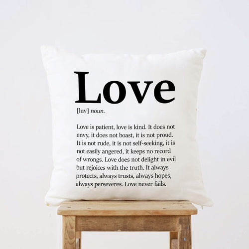 Love Definition - Pillow case - Project Made New
