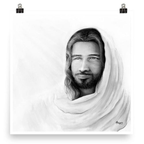 Prince of Peace (Black and White) (Isaiah 9:6) - Poster - Project Made New