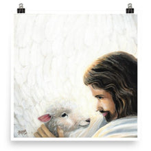 Load image into Gallery viewer, Good Shepherd (Psalm 91:4) - Poster (square) - Project Made New
