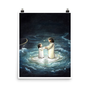 Walking On Water (Matthew 14:27) - Poster
