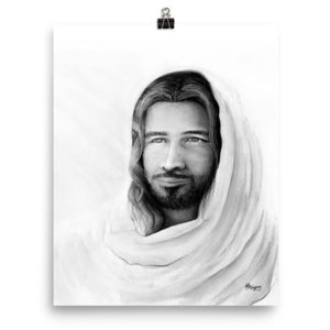 Prince of Peace (Black and White) (Isaiah 9:6) - Poster - Project Made New