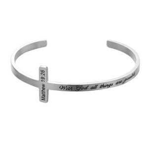 Cross Bracelet with Bible Verse - Project Made New
