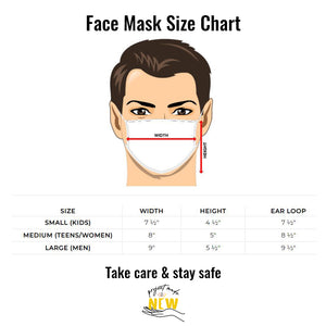 Greeting Pattern Mask With Filter Pocket
